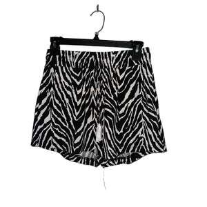 NWT Grace and Emma Tassel Tie High Waisted Zebra Shorts Breathable Comfortable S